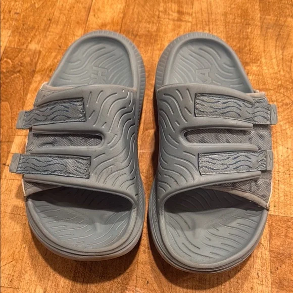 Hoka | Shoes | Hoka Gray Slide Sandals With Straps | Poshmark display picture 1